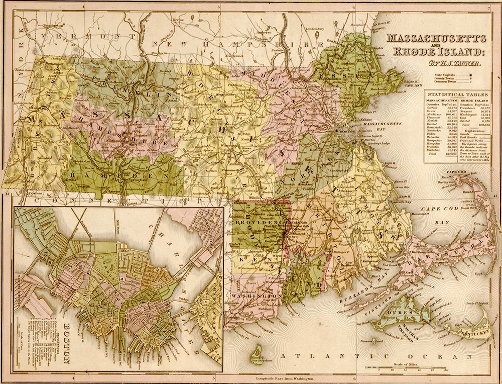 Massachusetts and Rhode Island 1844