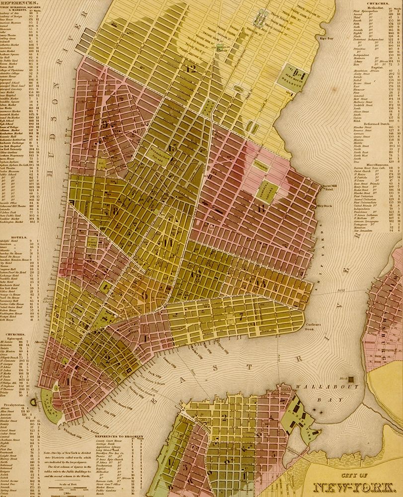 Manhattan Island 1844
