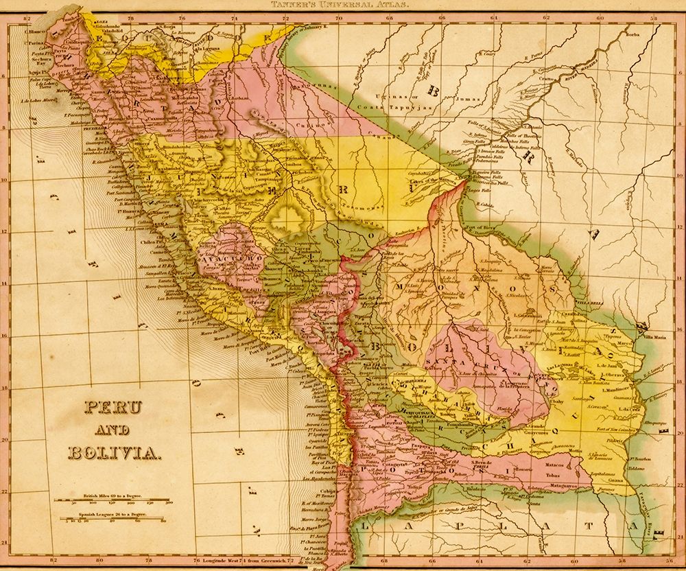 Peru and Bolivia 1844