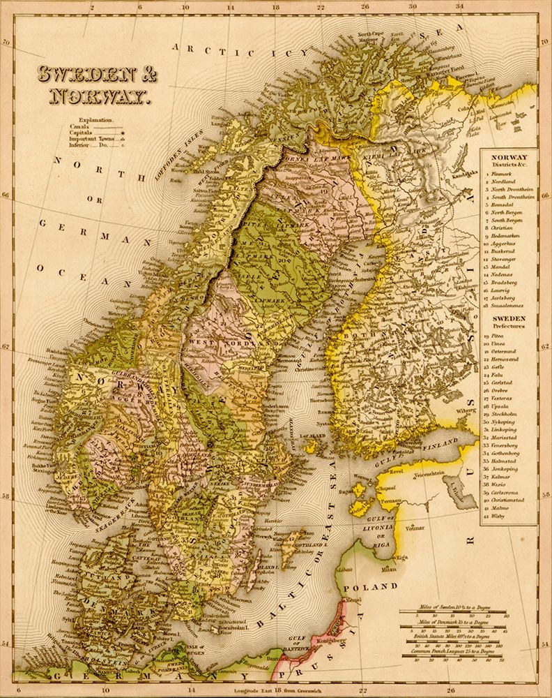 Sweden and Norway 1844