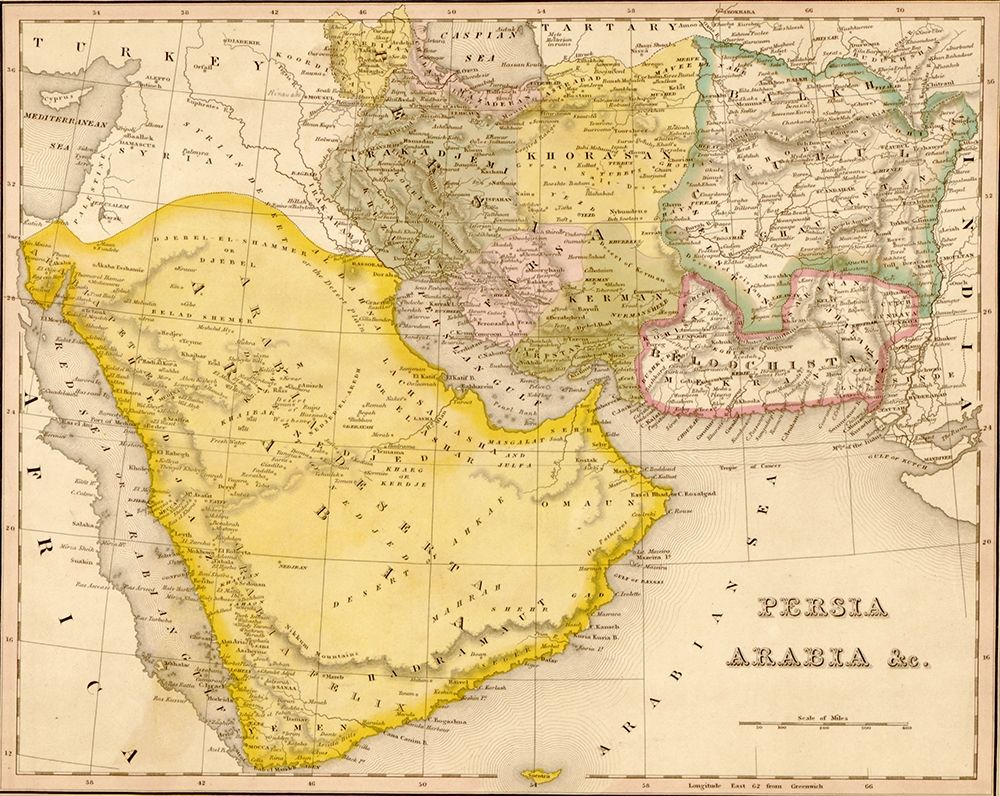 Persia and Arabia 1844