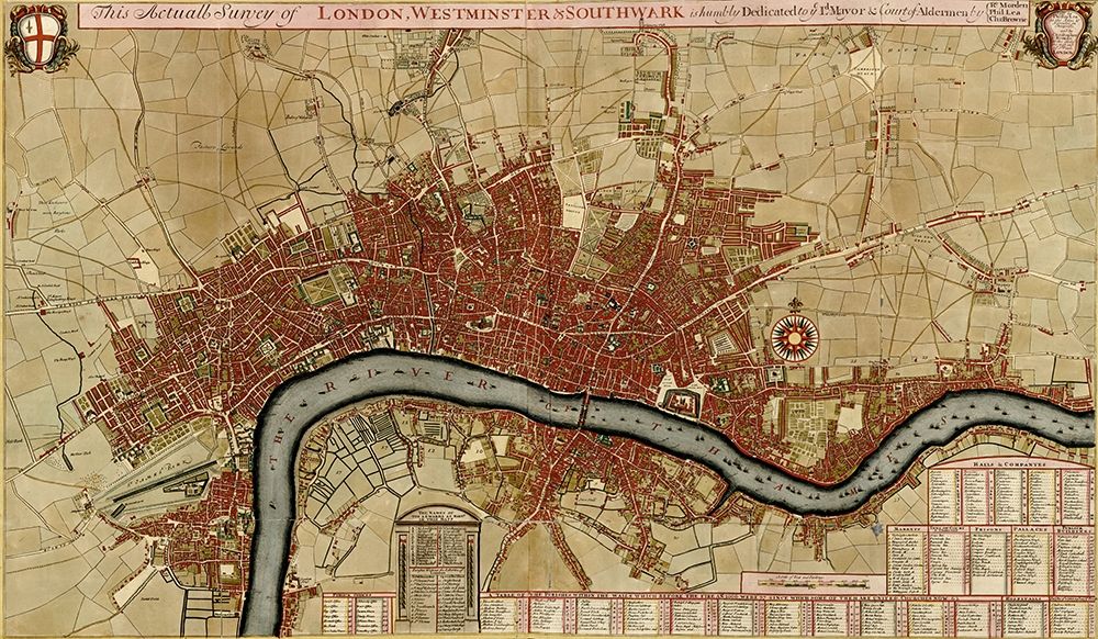 Survey of London Westminster and Southwark 1700