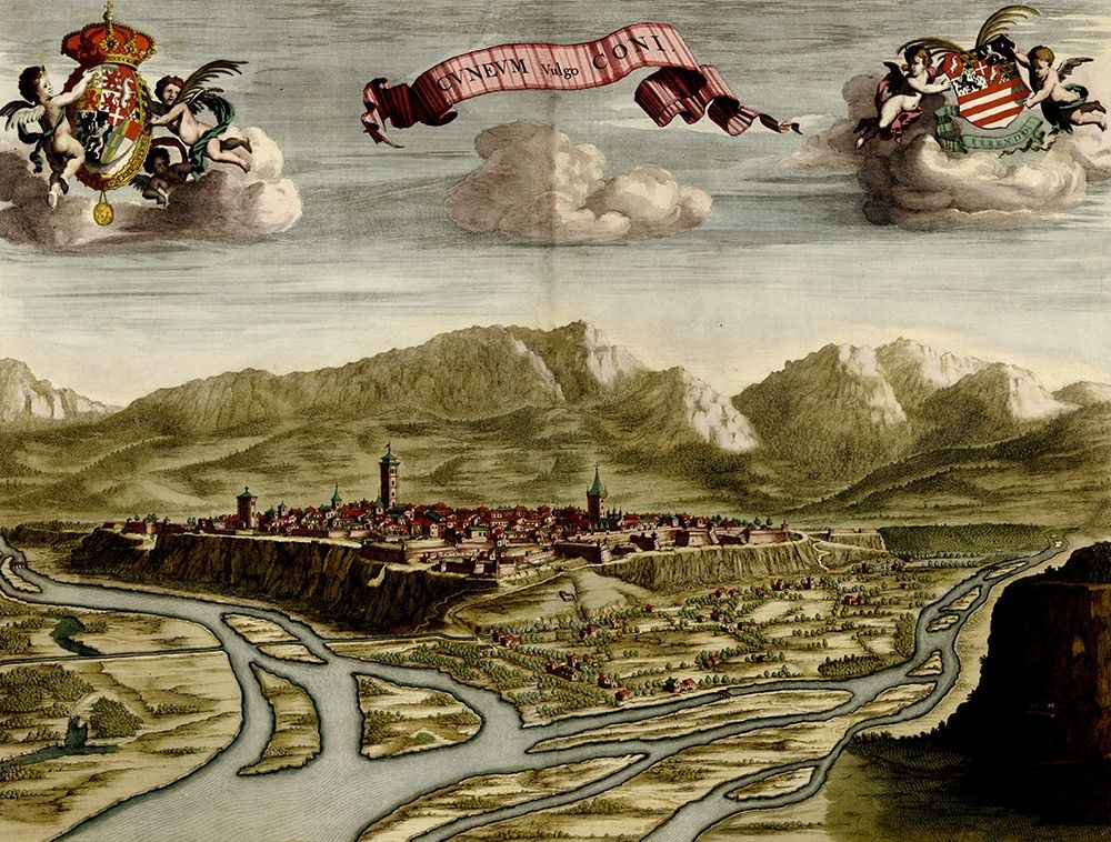Cuneum or Cuneoin Italy 1700