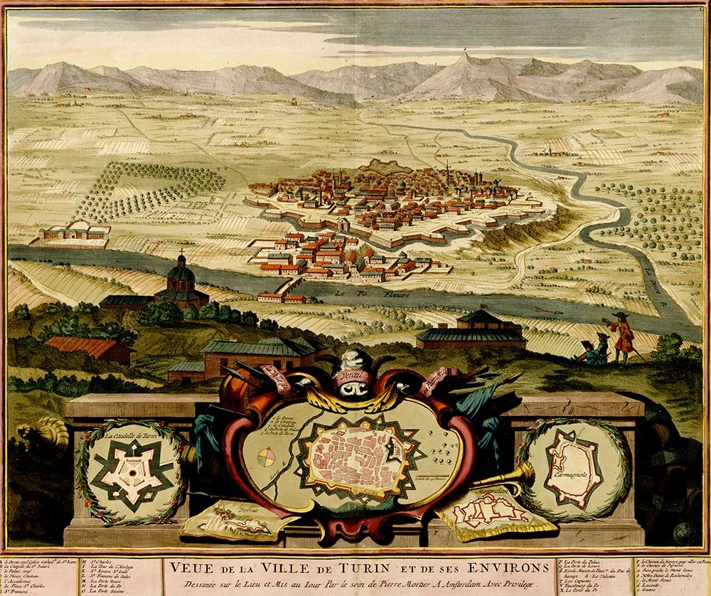 Turin or Torino and Its Envisons 1700