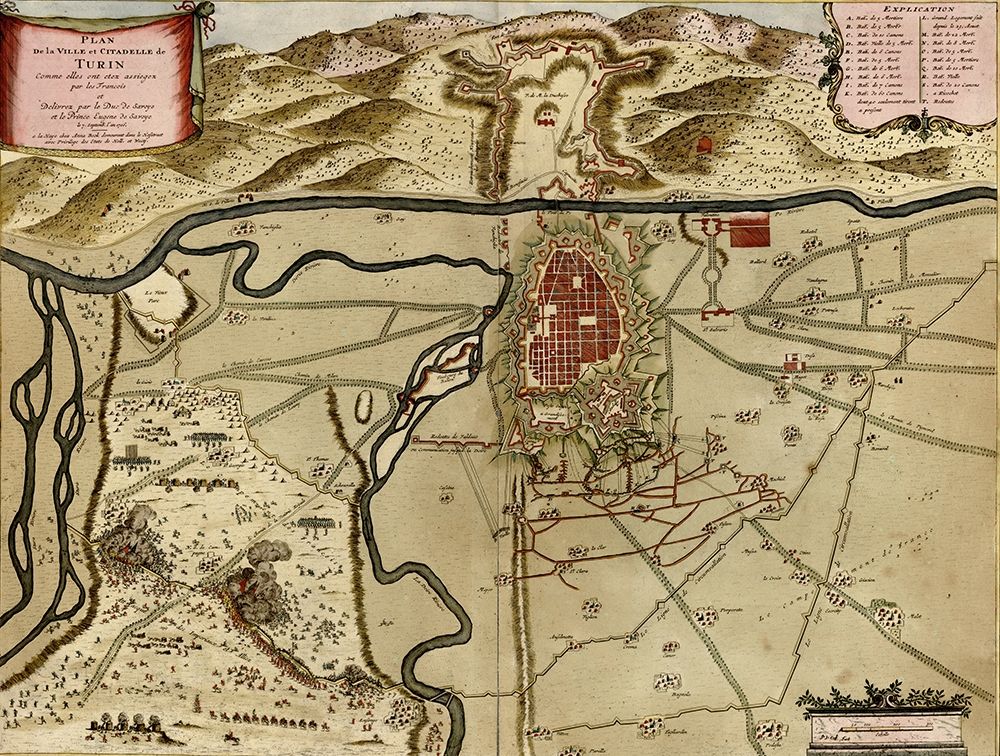 Turin or Torino and Its Envisons 1700