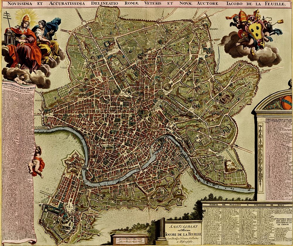 Rome on the Tiber and The Vatican 1700