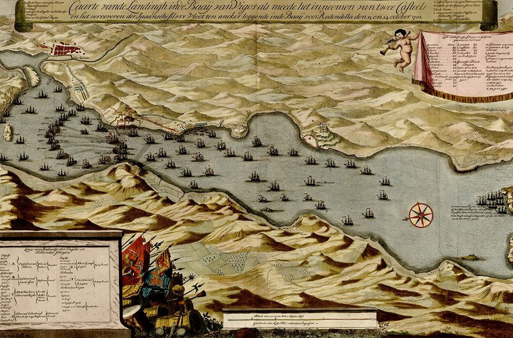 Vigos Spain 1700 Battle of Vigo Bay