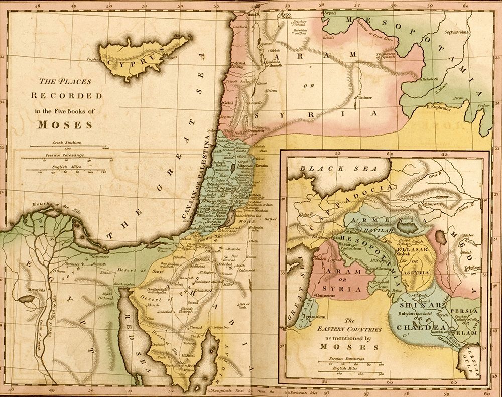 Places in the 5 Books of Moses