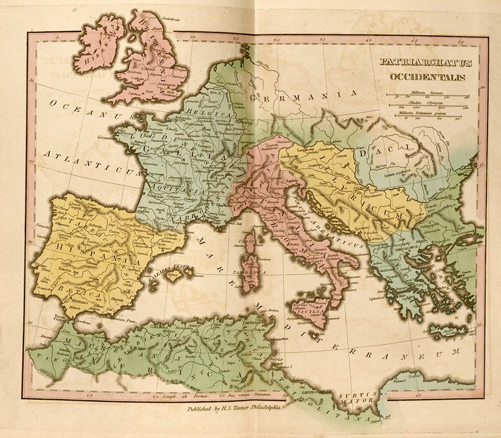 Lands of the Patriarchs in the Western Europe 330 CE