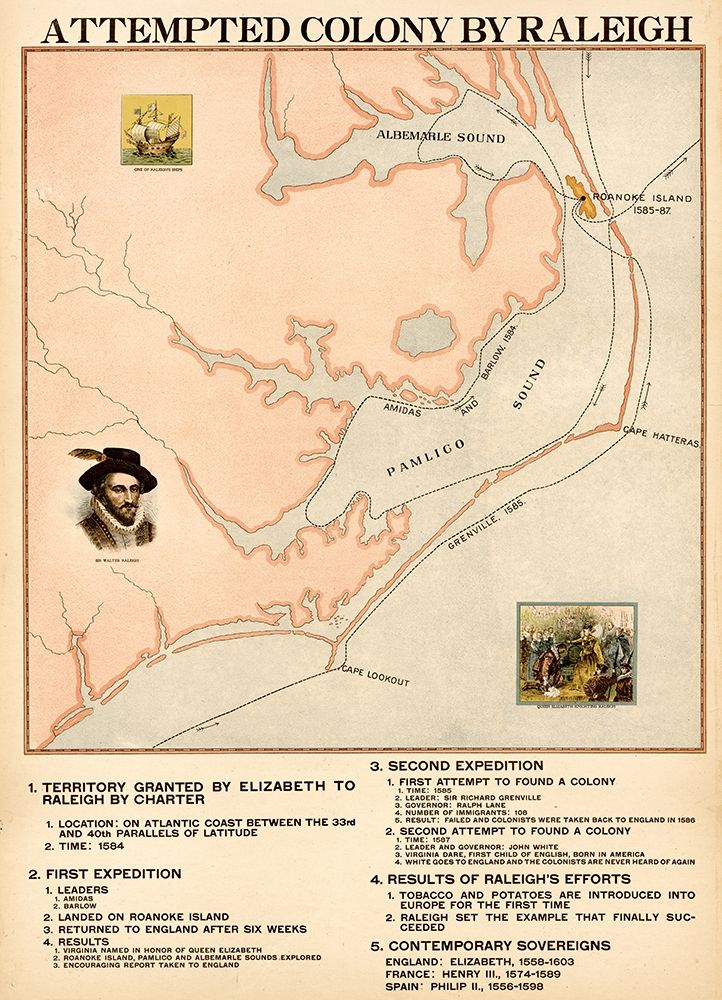Attempted Colony by Raleigh