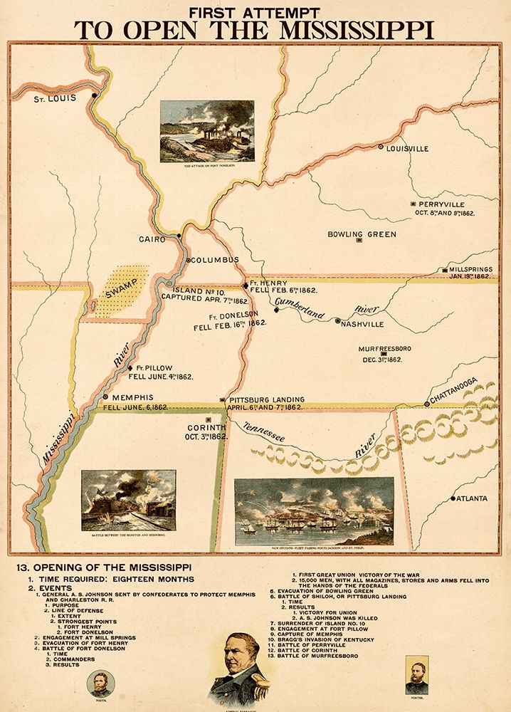 Civil War First Attempt to Open the Mississippi
