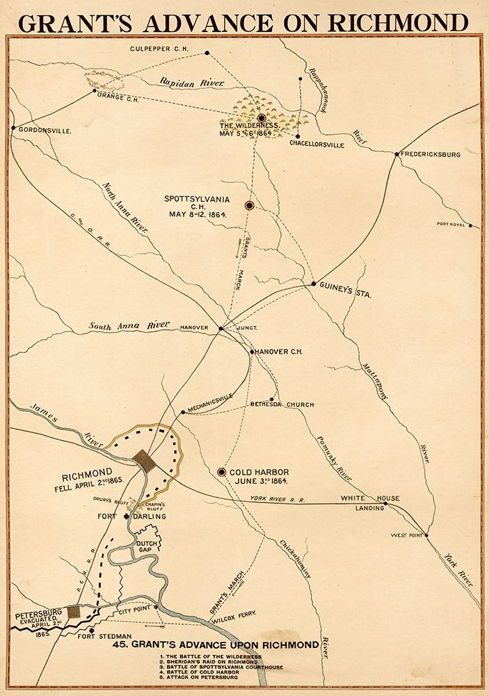Civil War Grants Advance on Richmond