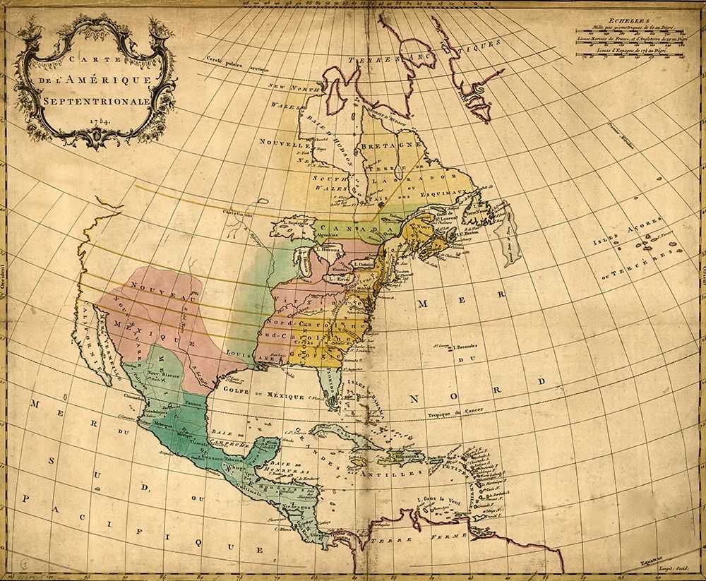 America in 1754
