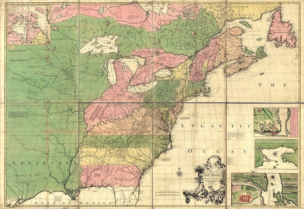 British and French dominions in North America 1755