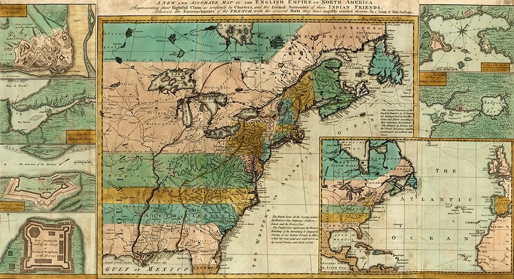 English Claims to North America 1755
