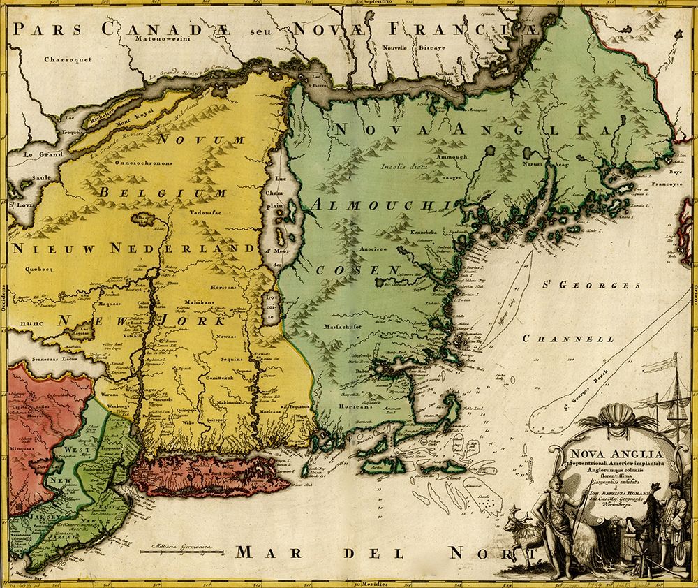 British Colonization in Canada and New England 1770
