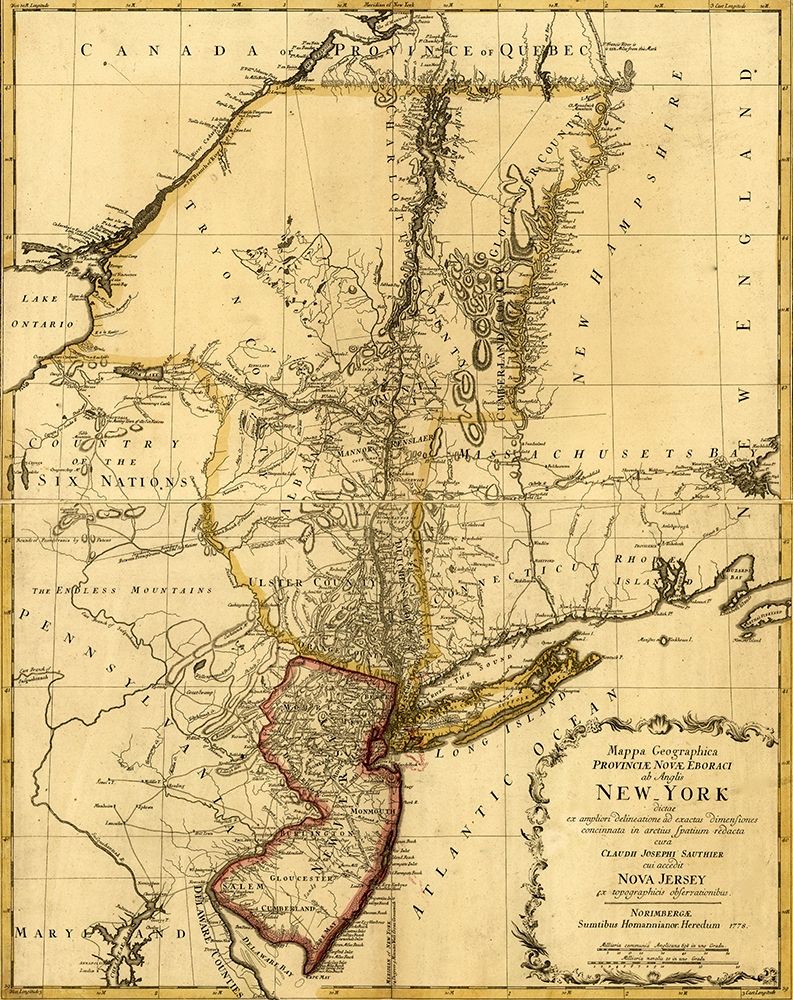 New York and New Jersey during the Revolution 1778