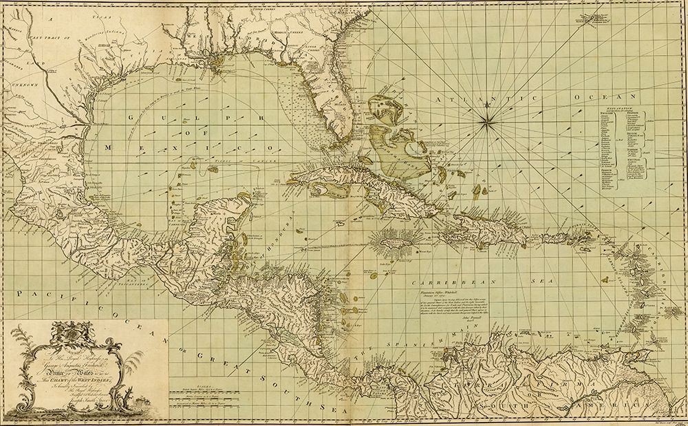 Chart of the West Indies 1796