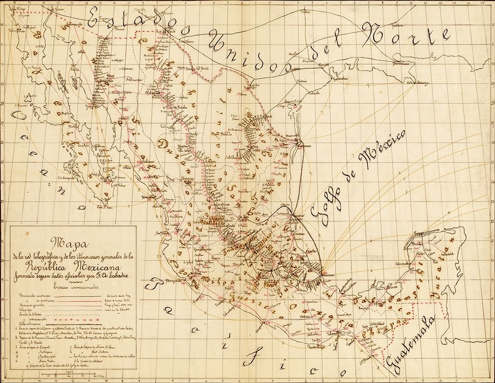 Telegraph and Communications Systems mexico 1884