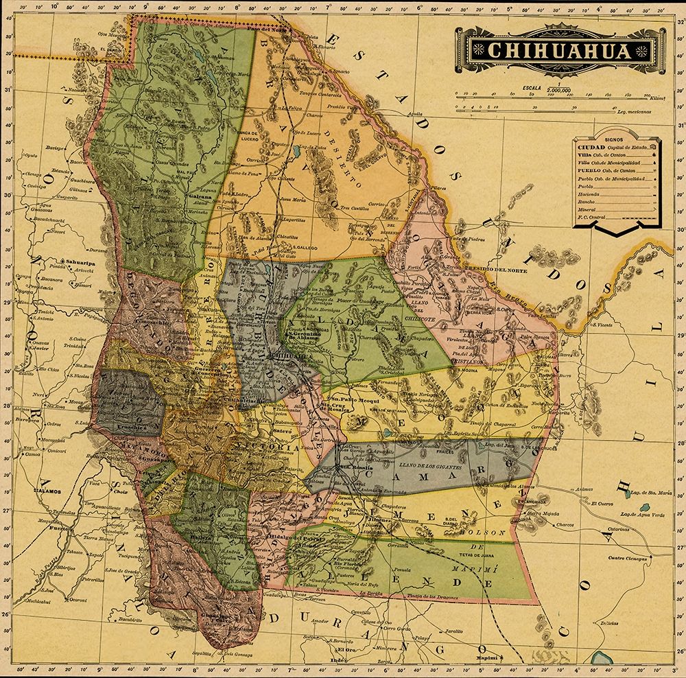 Chihuahua Mexico 1884