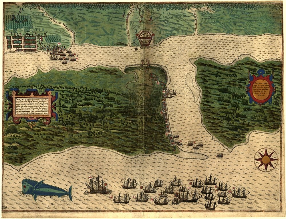 Sir Francis Drakes West Voyage to the West Indies Saint Augustine 1589