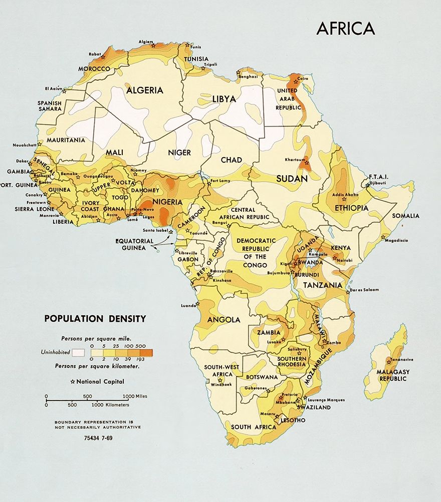 Africa Population Density
