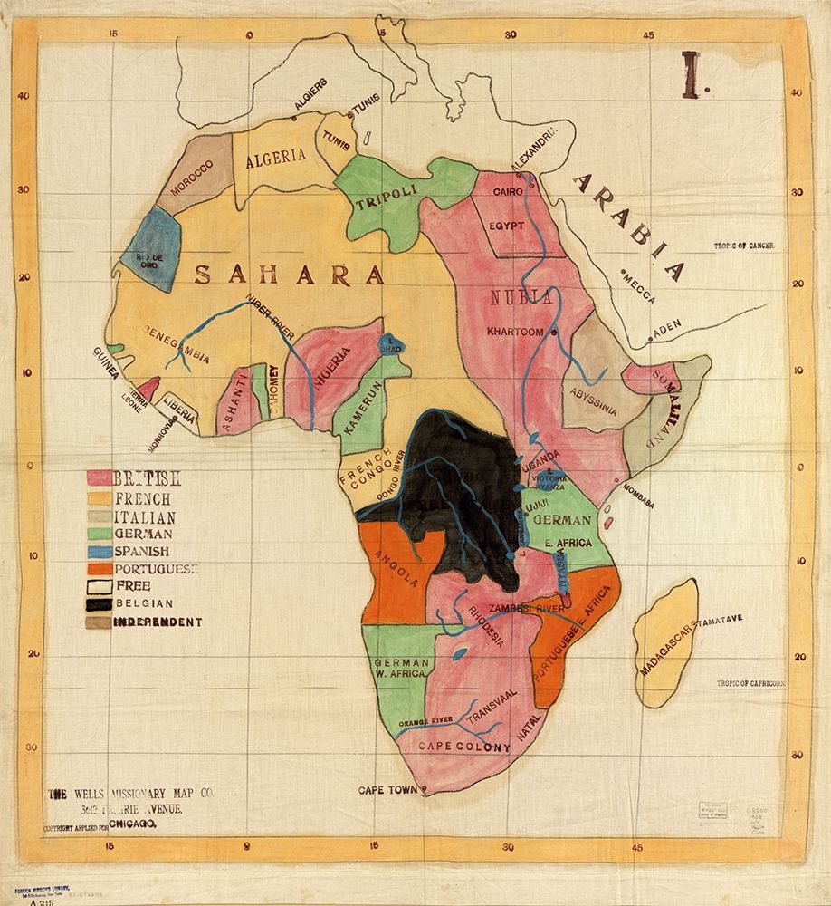 African Countries 1908
