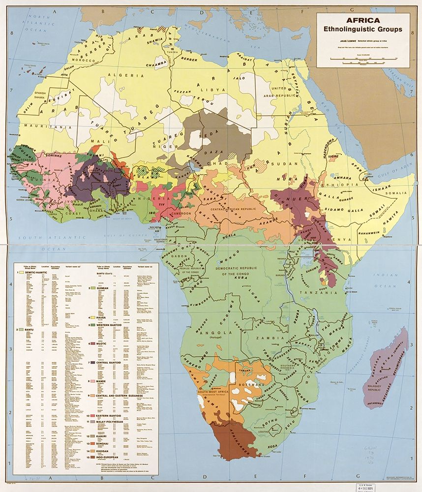 Ethnolinguisitic Map of Africa