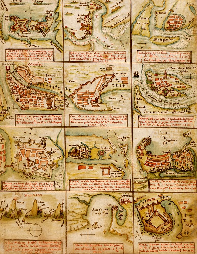 Ports and islands in East Africa and The Coast of India 1630