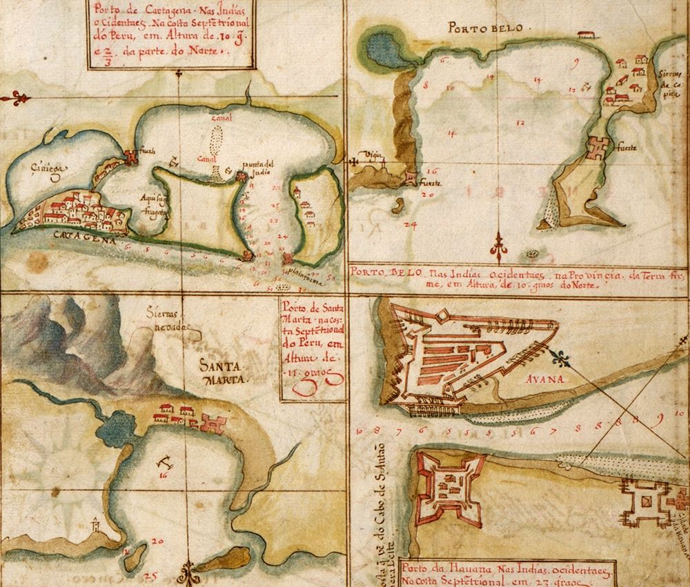 Ports in the West Indies 1630