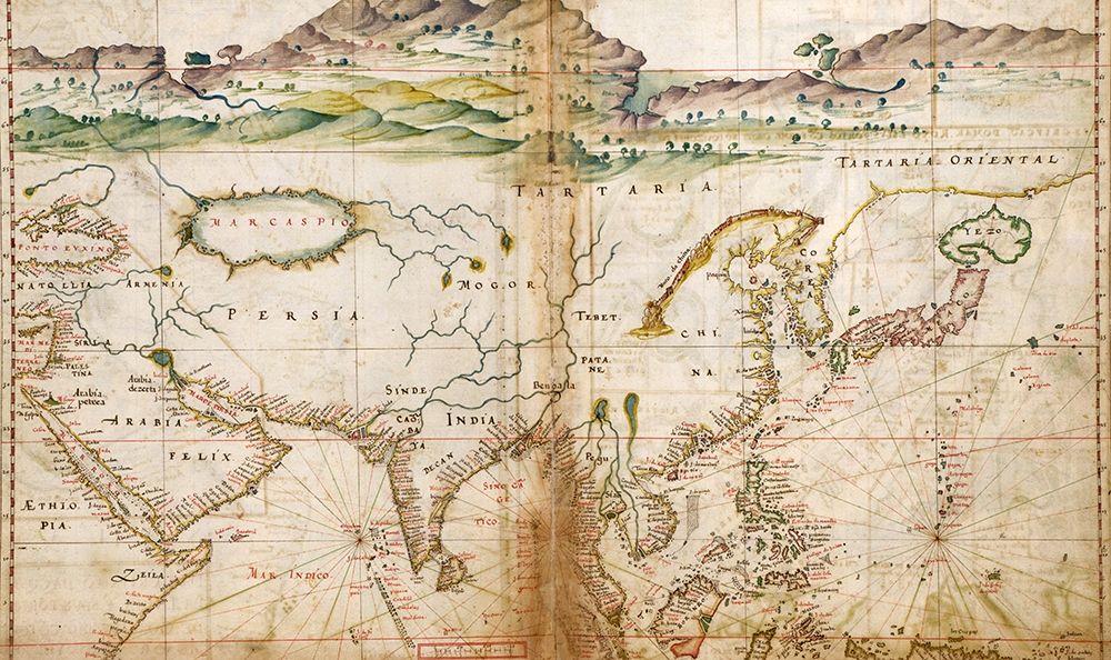Asia 1630 by the Portuguese