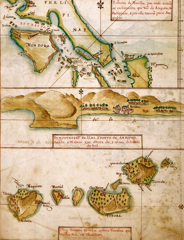 Portuguese Map of the East Indies and Philippines 1630