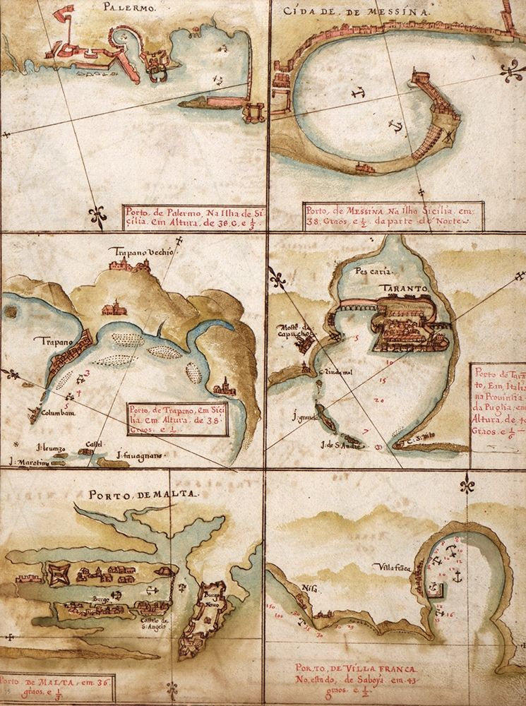 Portuguese maps of the Mediterranean 1630