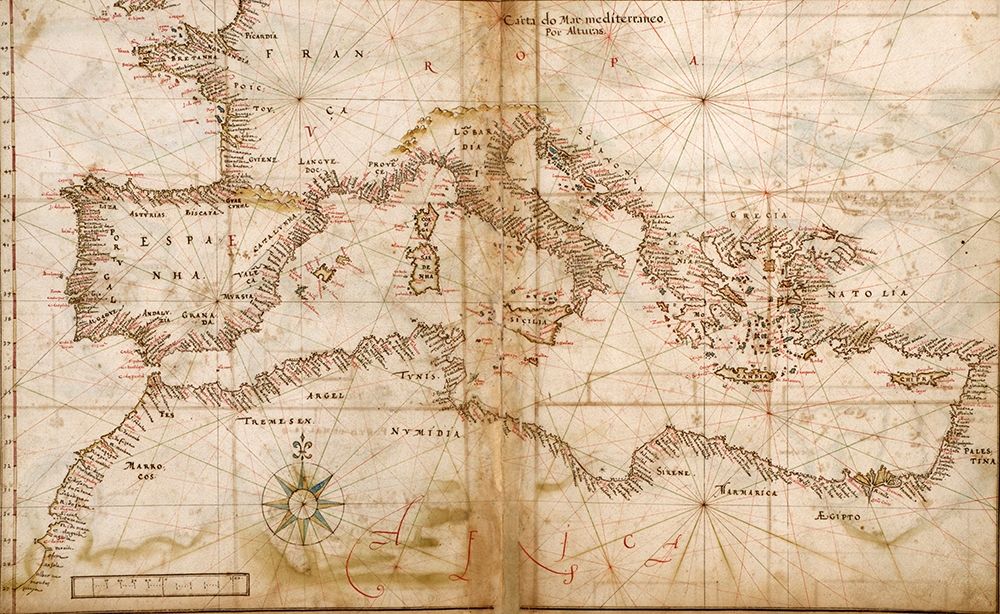 Portuguese maps of the Mediterranean Countries 1630