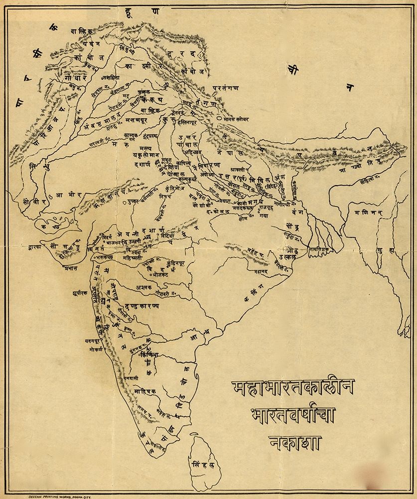 Map of India Hinduism