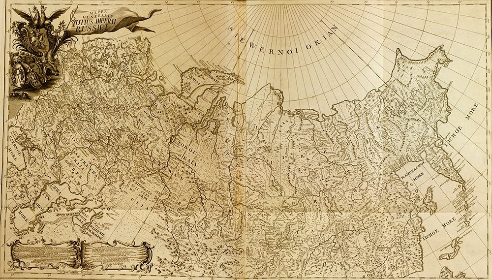 Map of Imperial Russia 1745