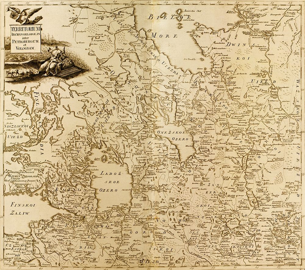 St Petersburg the White Sea and the Source of the Volga 1745