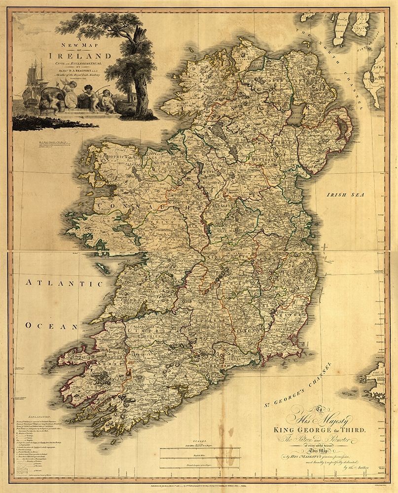 Memoir Map of Ireland 1797