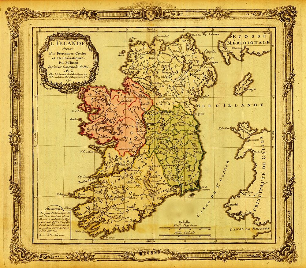 Ireland pictured in Ecclesiastical Divisions 1766