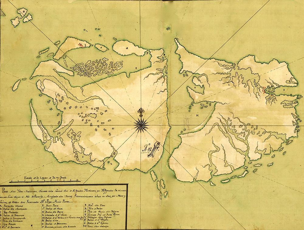 Falkland Islands Malvinas 1700 South America