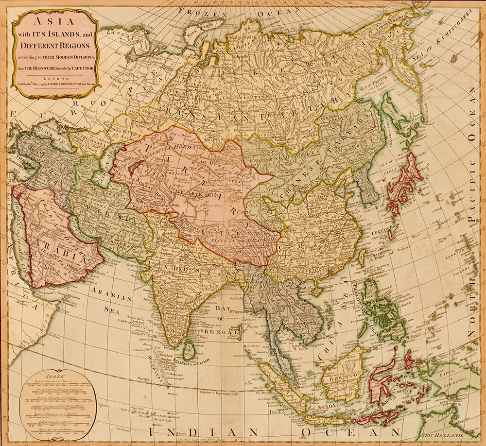 Asia 1799 According to Captain Cook