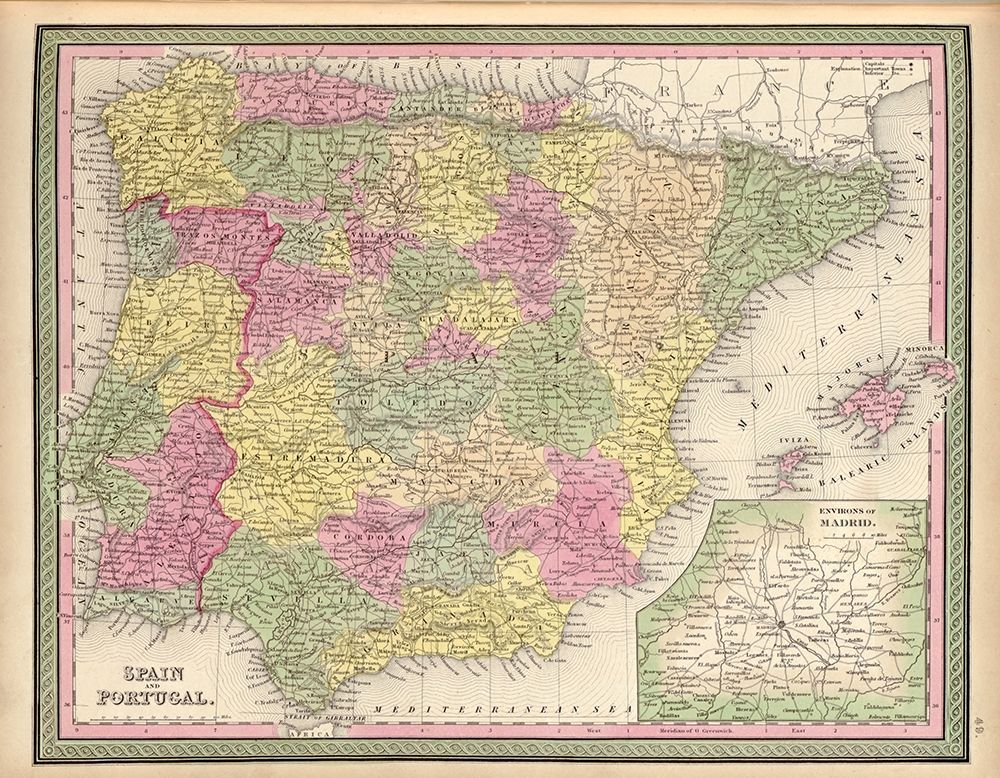Spain and Portugal 1849