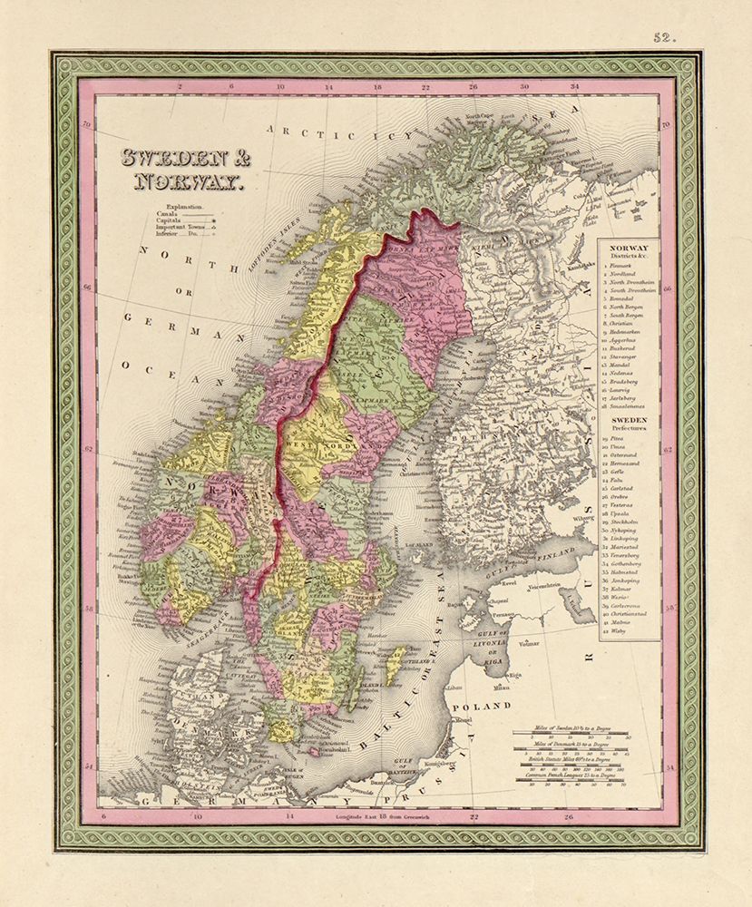 Sweden and Norway 1849