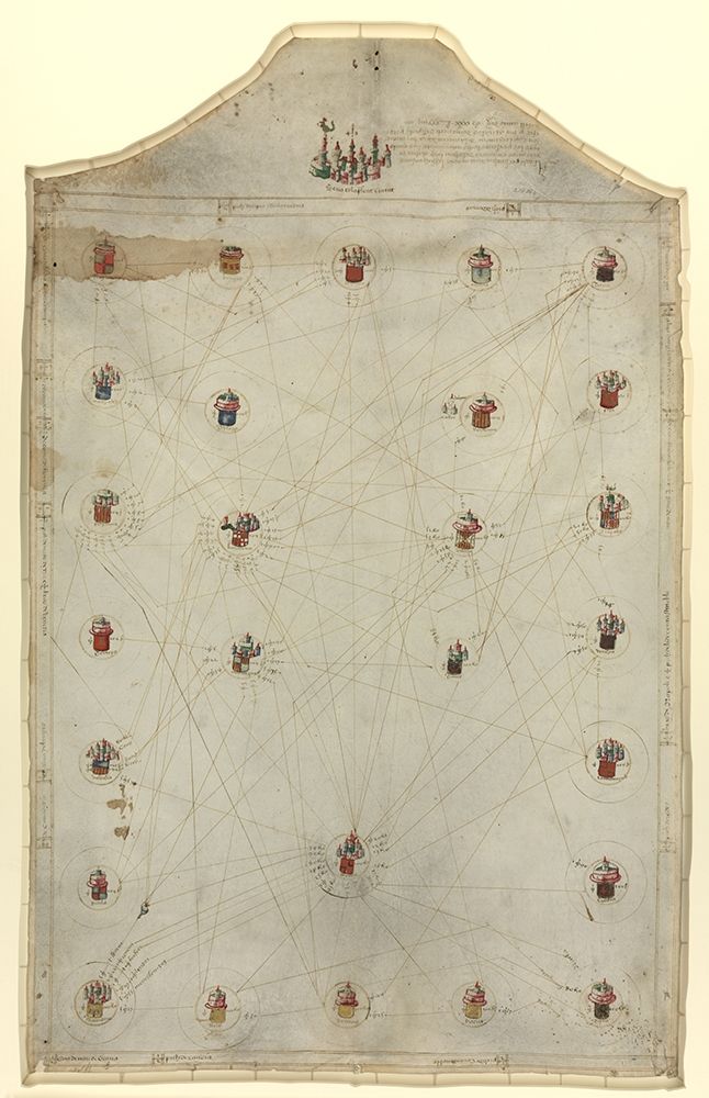 Chart of Weights and Measures in Seaports 1484