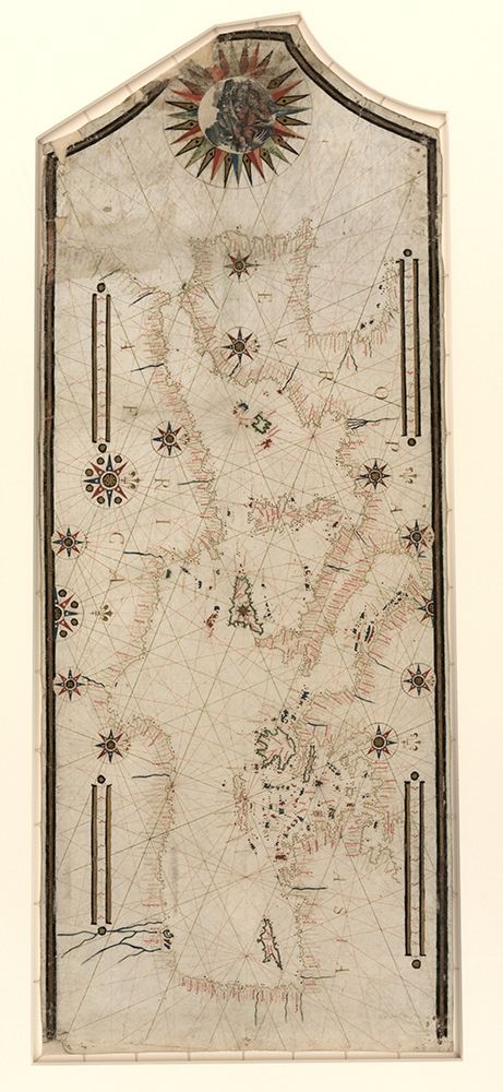 Portolan Chart of the Mediteranean and Connecting Seas 1580