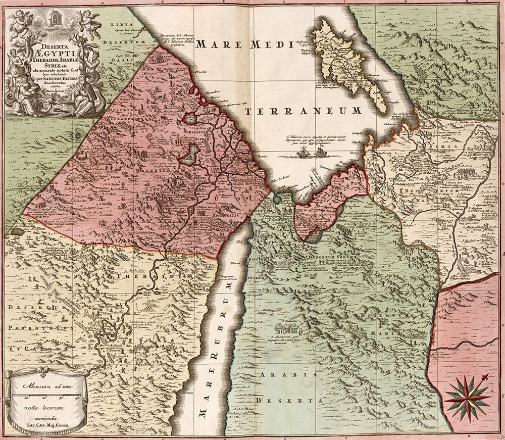 Egypt Syria and Arabia 1700
