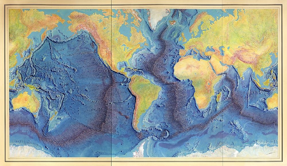 Relief map of the World Ocean Floor