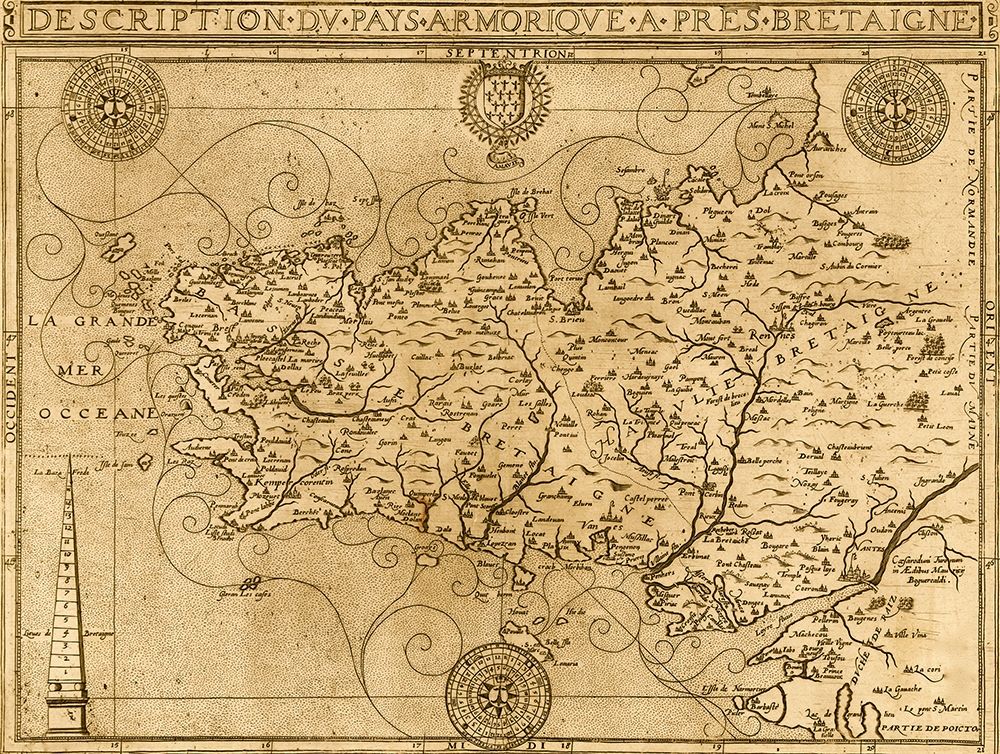 Bretaigne 1594 Brittany Coast