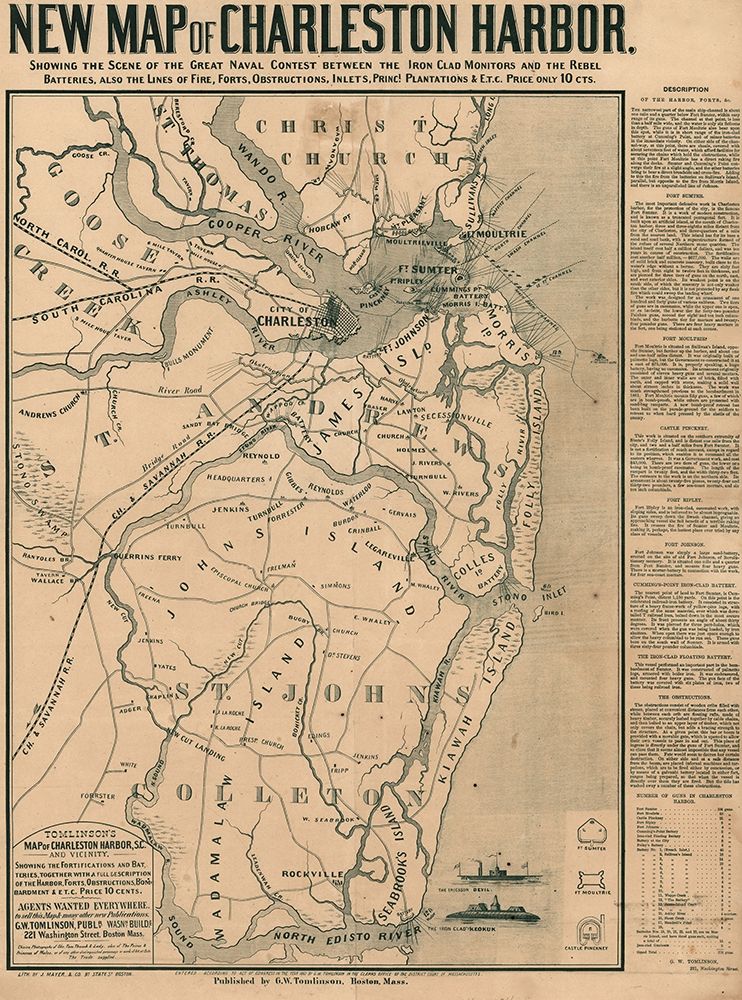 Charleston Harbor Battle of the Iron Clads