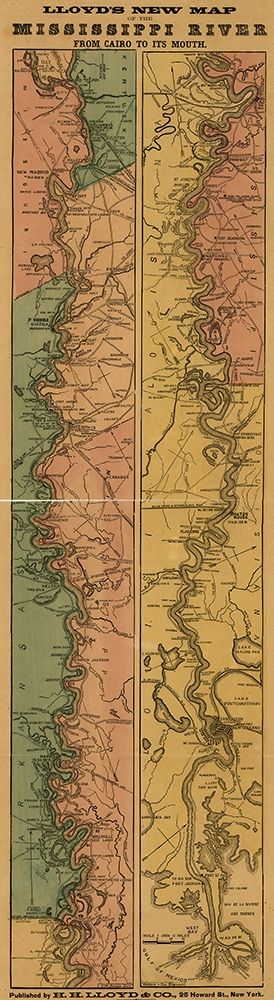 Mississippi River from Cairo to its mouth 1863